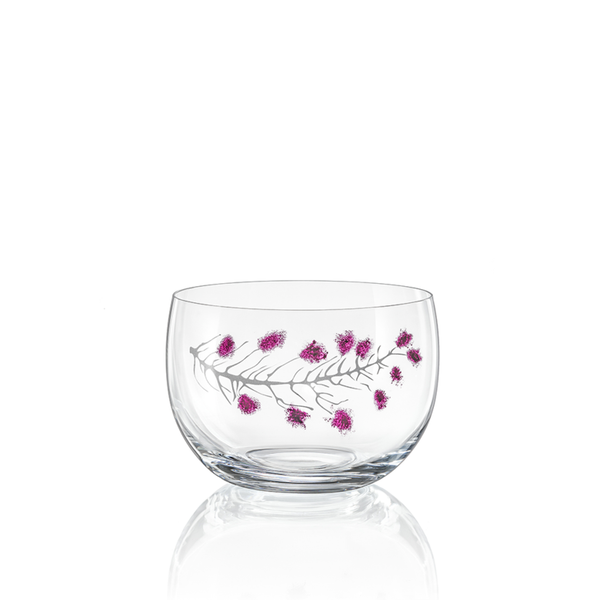 Schale Sakura Kristallglas 200 mm mit Tupfer-Technik