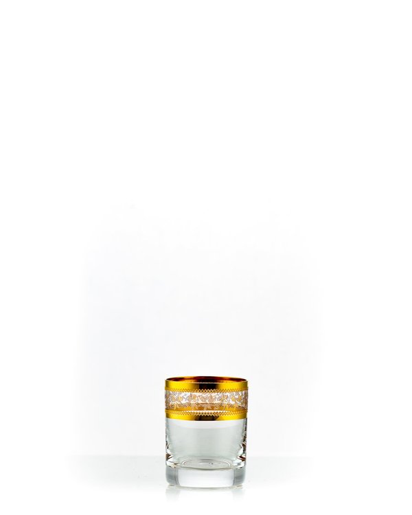 Whiskygläser Schnapsgläser Barline Gold 12-teiliges Set Kristallglas