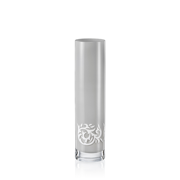 Vase Spring  grau weiß S1702  Kristallvase 240 mm