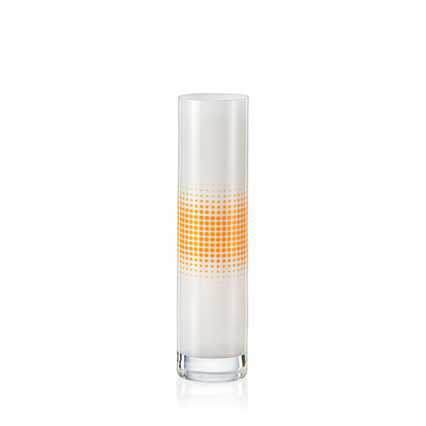 Vase Spring  grau orange S1708 Kristallvase 240 mm
